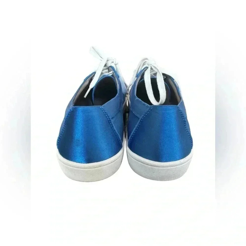 Saks Fifth Avenue Tia Satin Low Top Sneakers, size 9 - Picture 3 of 15